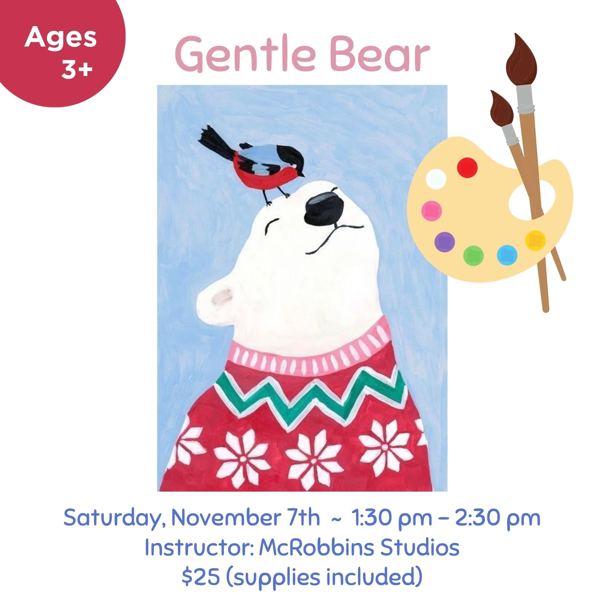 Gentle Bear - Children's Painting Class