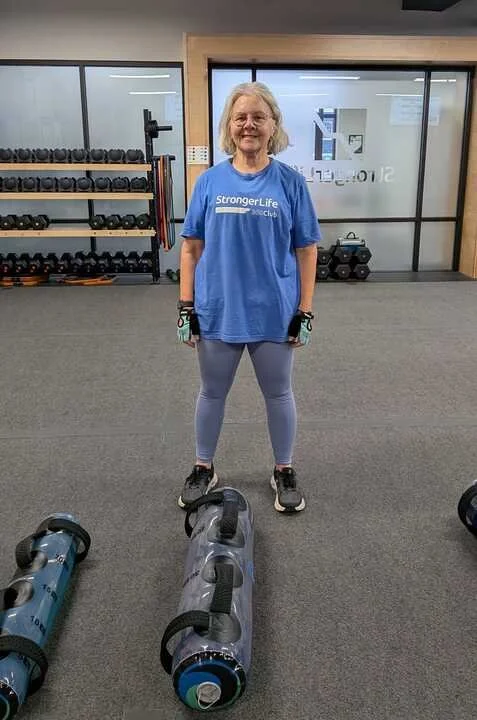 Consistency + Community = Results💥

One of the best parts of StrongerLife is watching long-term consistency turn into real, everyday wins - just like it has for Lynn Fors who joined us in August 2021.

Lynn recently shared this after class: "Th