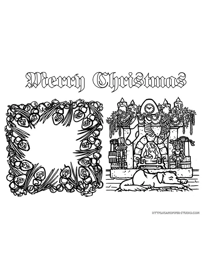 Christmas Colouring Set #2