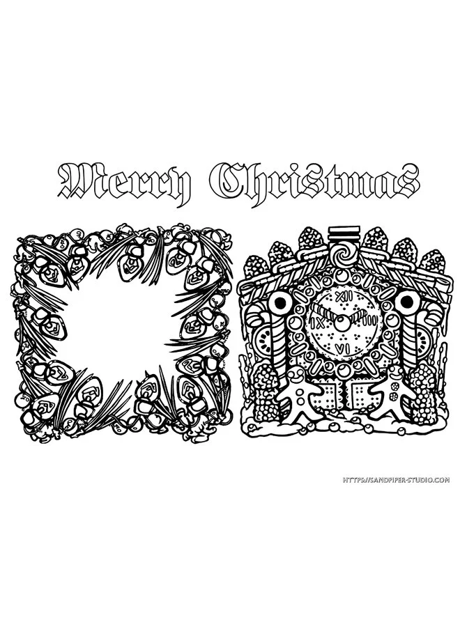 Christmas Colouring Set 6