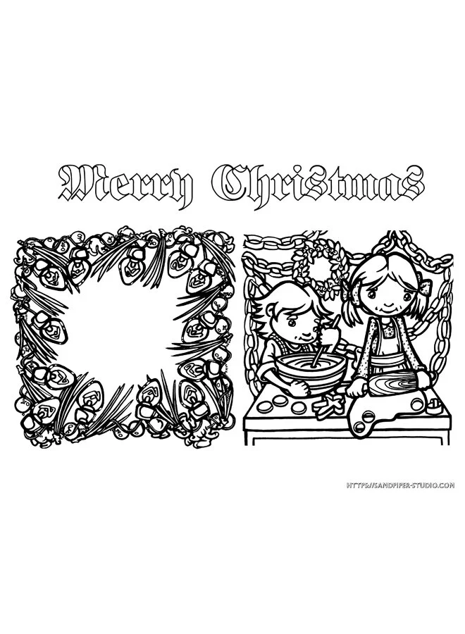 Christmas Colouring Set #7