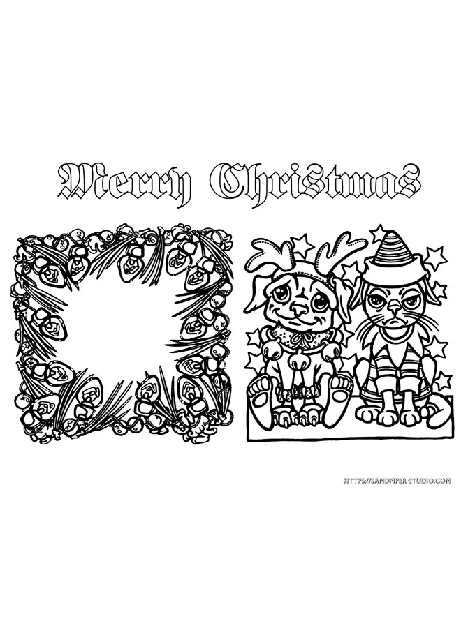 Christmas Colouring Set #9