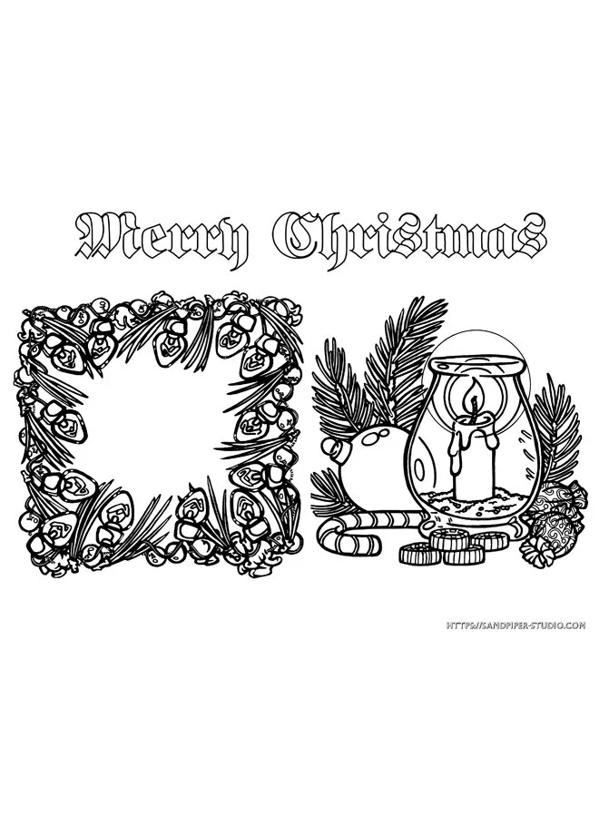 Christmas Colouring Set #10