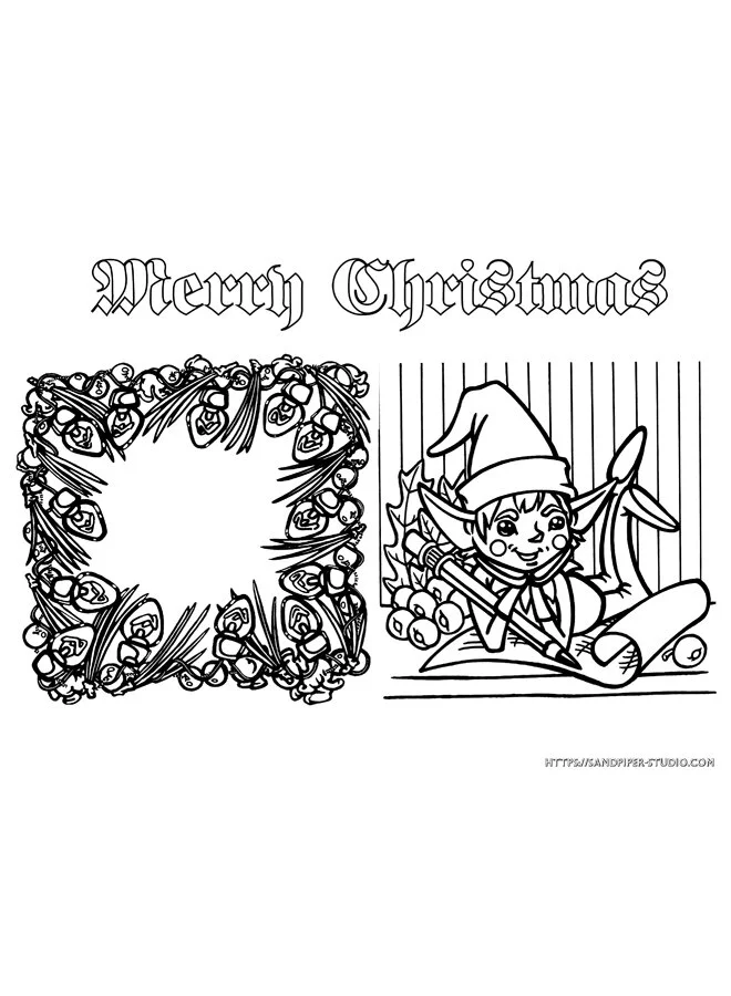 Christmas Colouring Set #12