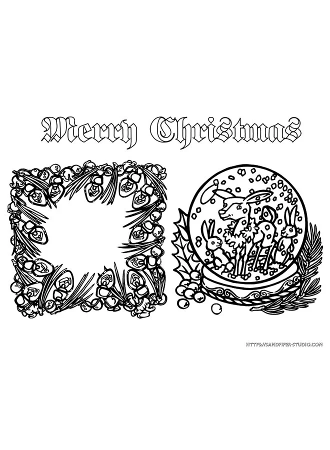 Christmas Colouring Set #19