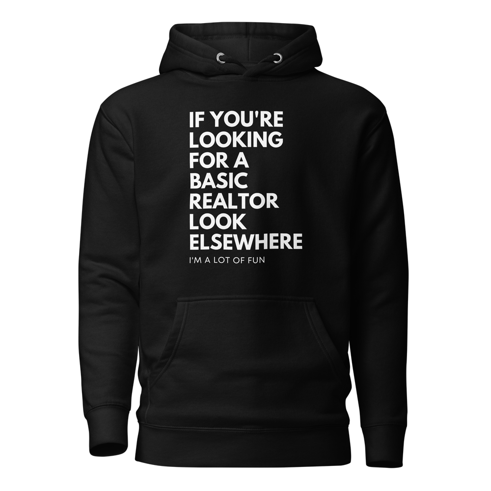 I m Not A Basic Realtor Men s Hoodie Elizabeth Road Inc