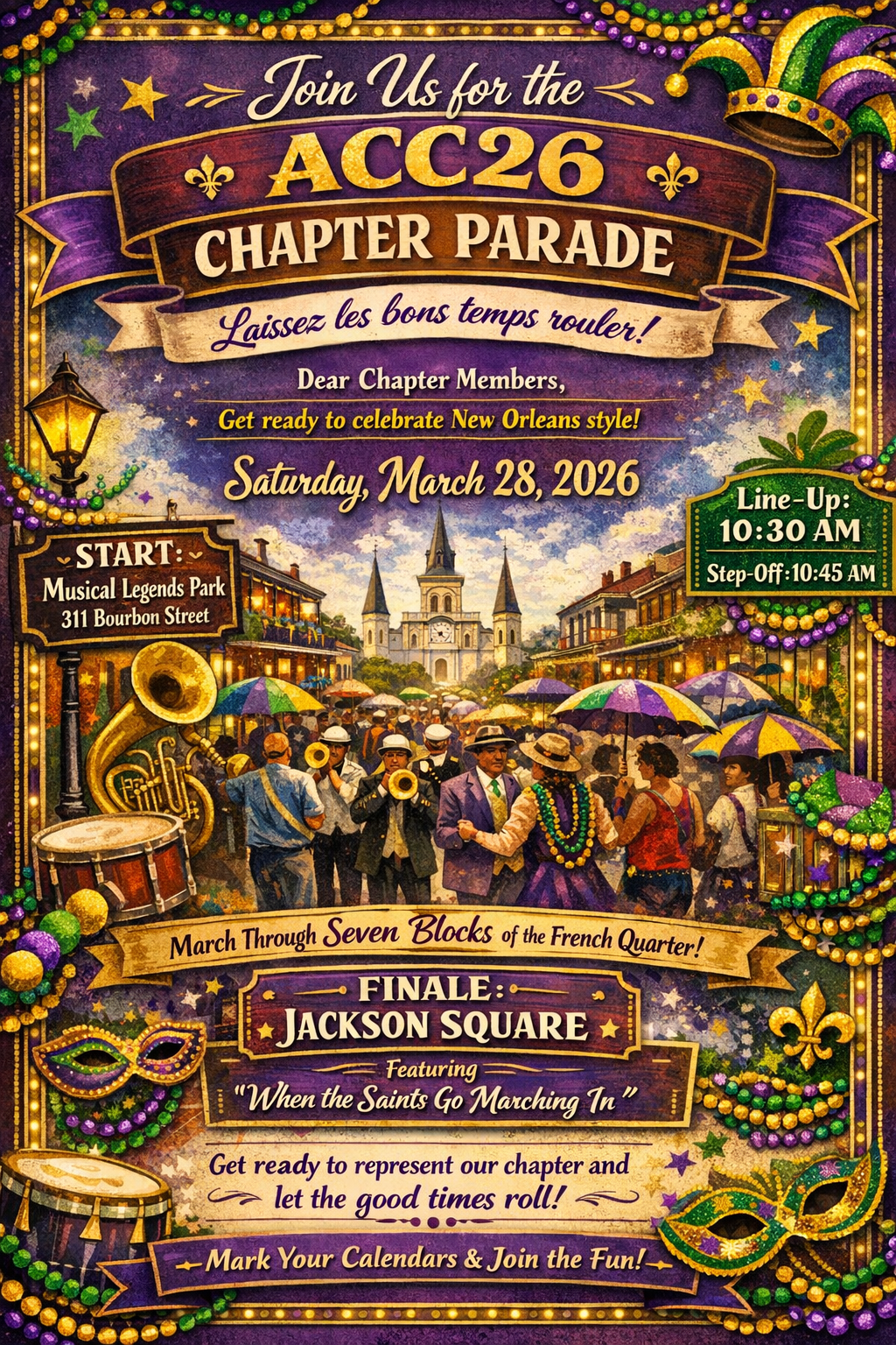 ACC Chapter 2nd Line Parade!