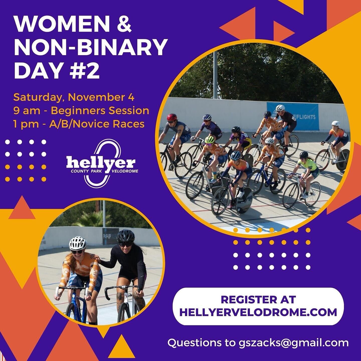 The next FTWNB beginners session is next weekend! Registration and details on @thehellyervelodrome&rsquo;s website. Feel like volunteering? Email Gabby gszacks@gmail.com and she&rsquo;ll get you sorted!