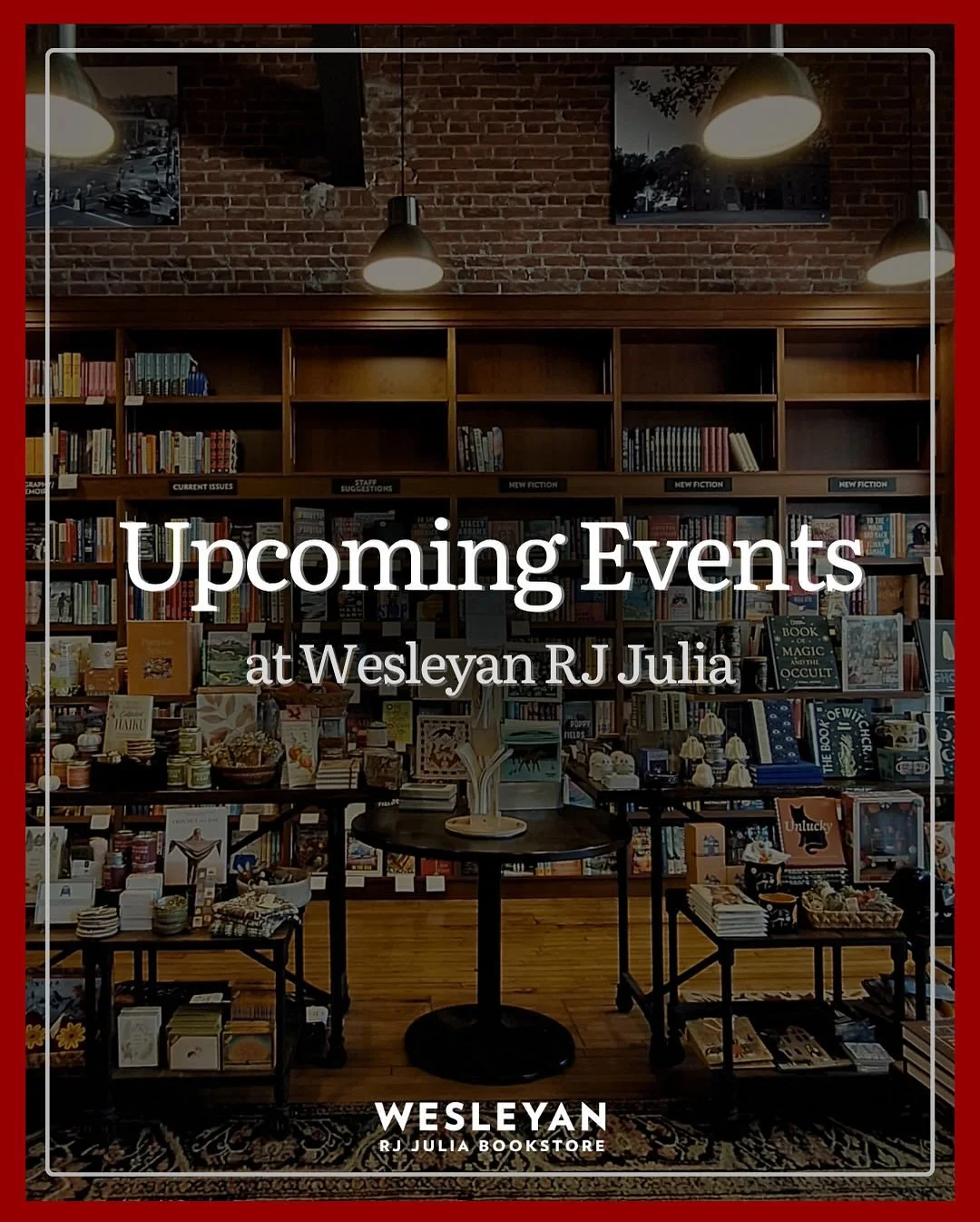 @wesrjjulia

Get ready for our upcoming events!⁠
⁠
We have some amazing events planned for the coming weeks. Join us for our Silent Book Club and Board Game Night, or come listen to one of our amazing authors. No matter which events you choose, we pr