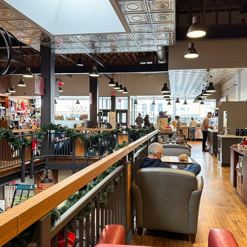 Books, gifts, and a warm place to pause. Wesleyan RJ Julia Bookstore offers shelves full of great reads, thoughtful gift items, and a bagel-centric caf&eacute;, Cohen's Bagel Company, that invites you to stay awhile. A perfect downtown stop when holi