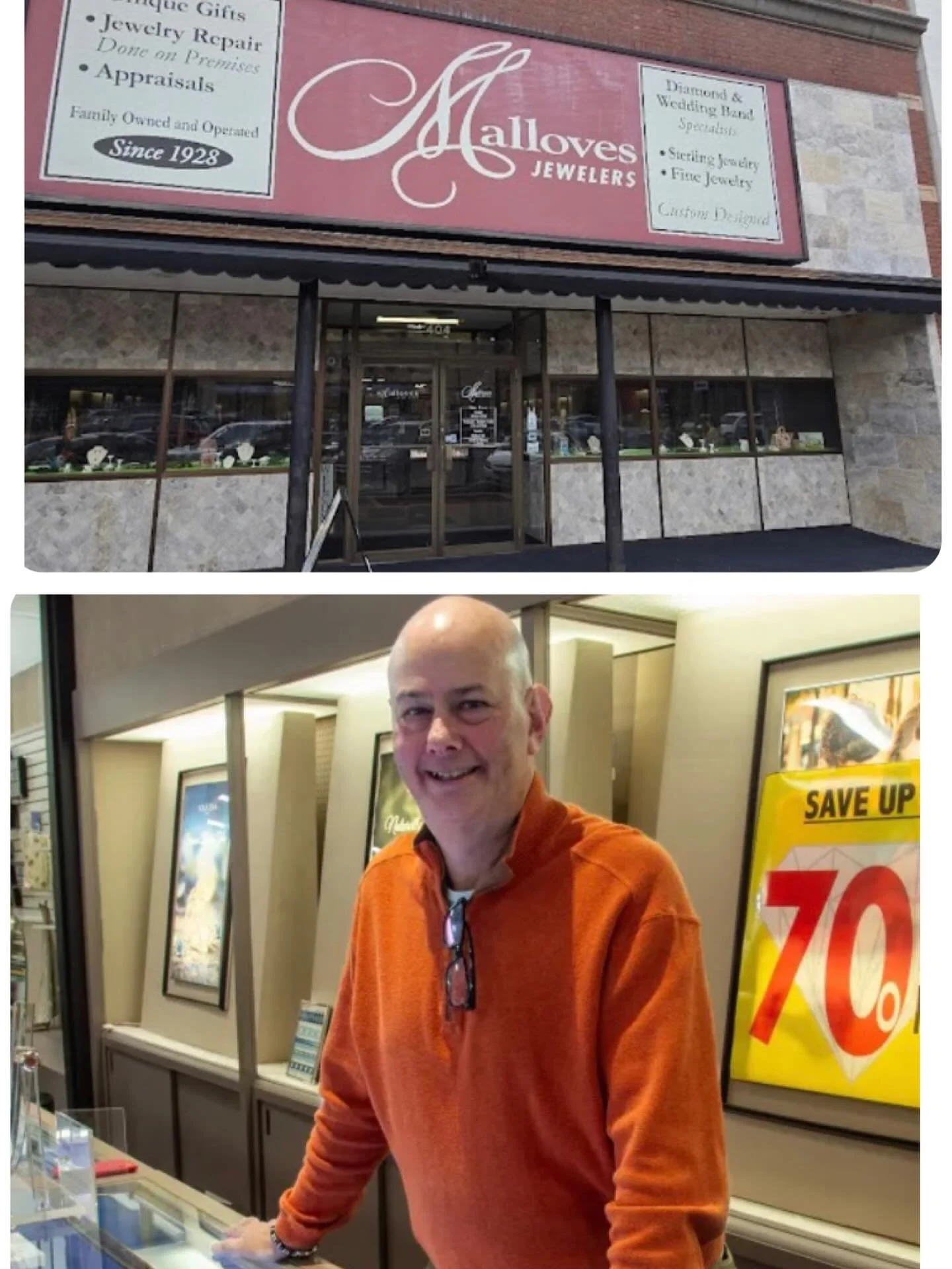 Thank you Malloves for 97 years serving @downtownmiddletownct! Marc Levine, we wish you all the best in your retirement!well@deserved! You will be missed! The last day to stop in is Christmas Eve, Wednesday until 2pm. #dtmiddletownshops #dtmiddletown