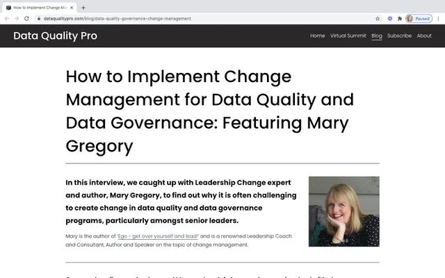 How to Implement Change - Interview with Data Quality Pro