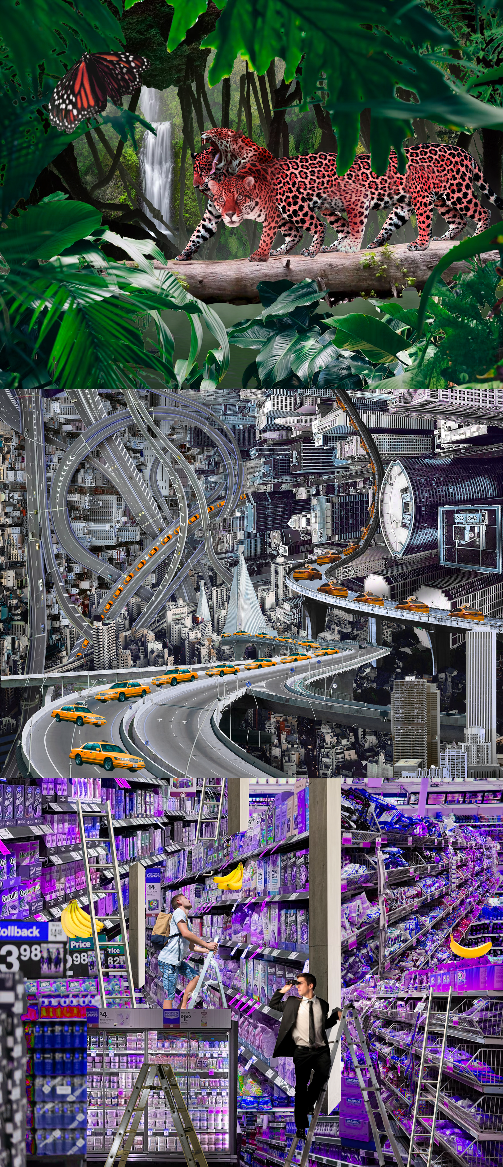 Glitched Reality - Triptych