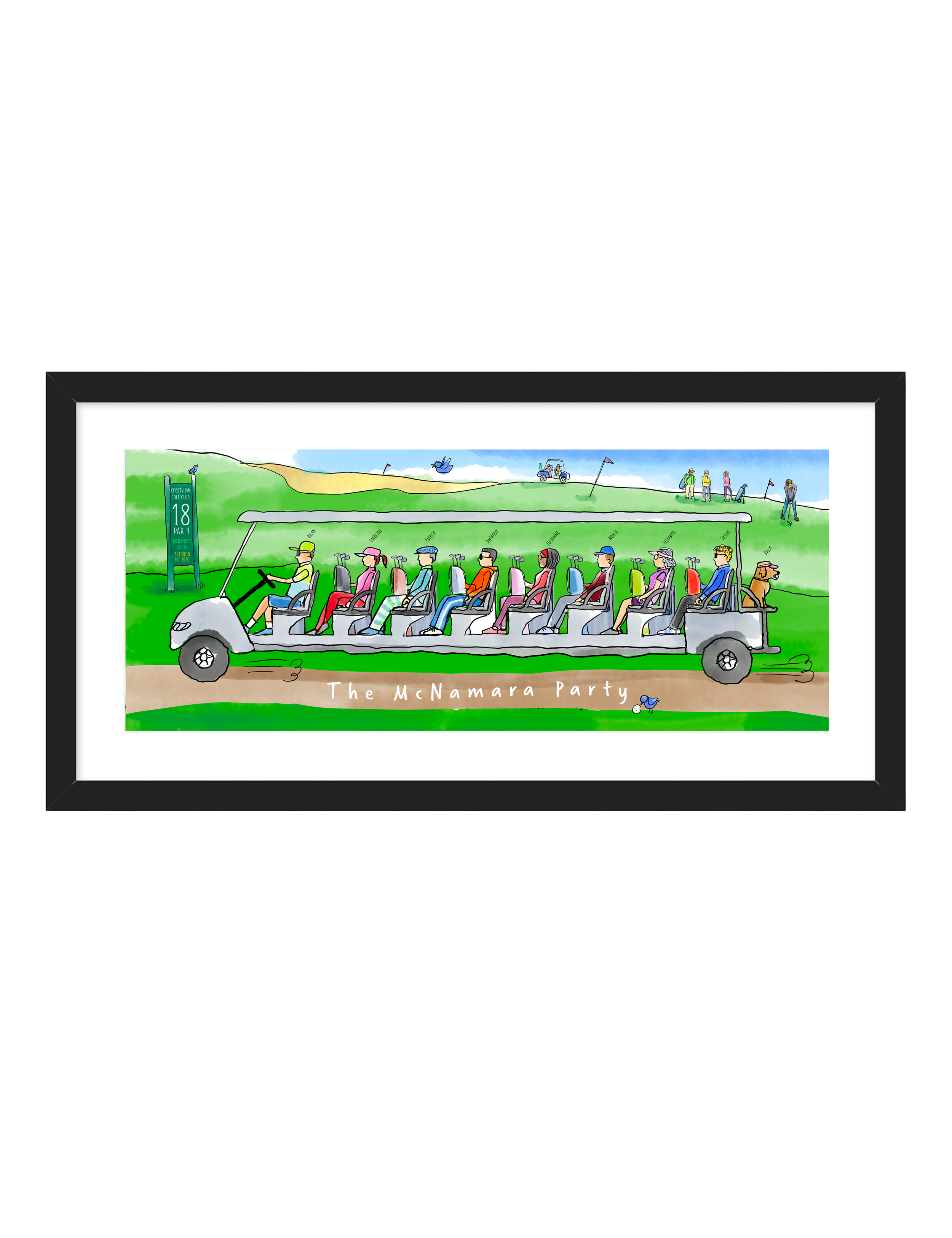 Golf Family Art