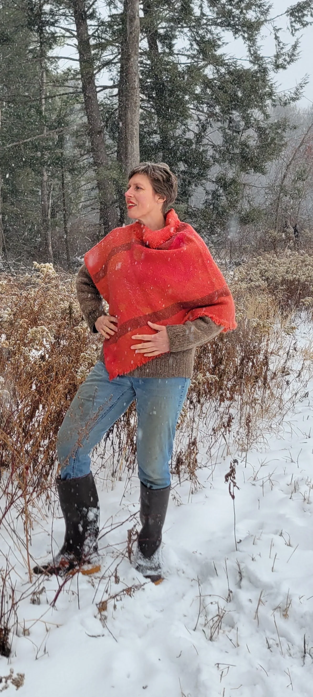 Home-Grown Wool Poncho