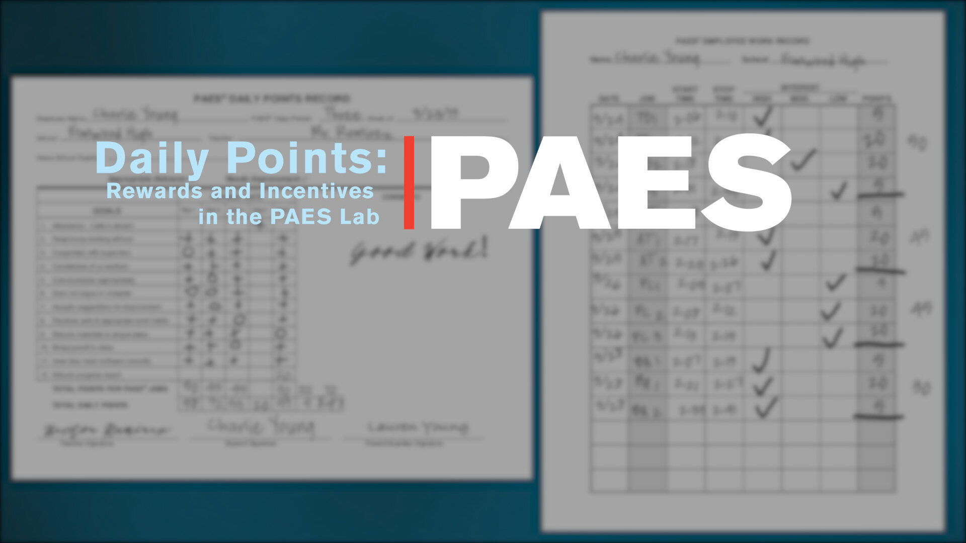 Video 6: Daily Points: Rewards and Incentives in the PAES Lab