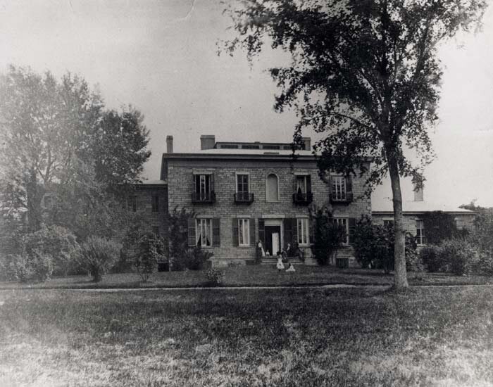 Bartow-Pell Mansion Museum, 1870. Built by Robert Bartow, 1836-1942. Sold to New York City for parkland in 1888. (Photo: NYC Parks Archive)