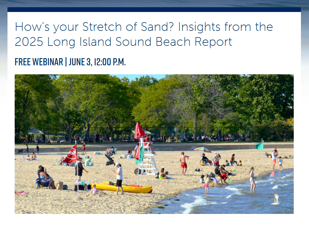 Save the Sound: 2025 Long Island Sound Beach Report Webinar