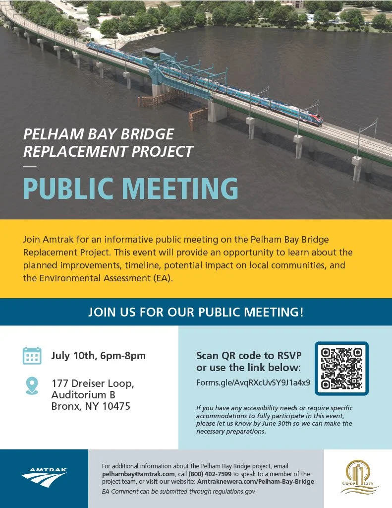 Amtrak Pelham Bay Bridge Replacement Project Public Meeting