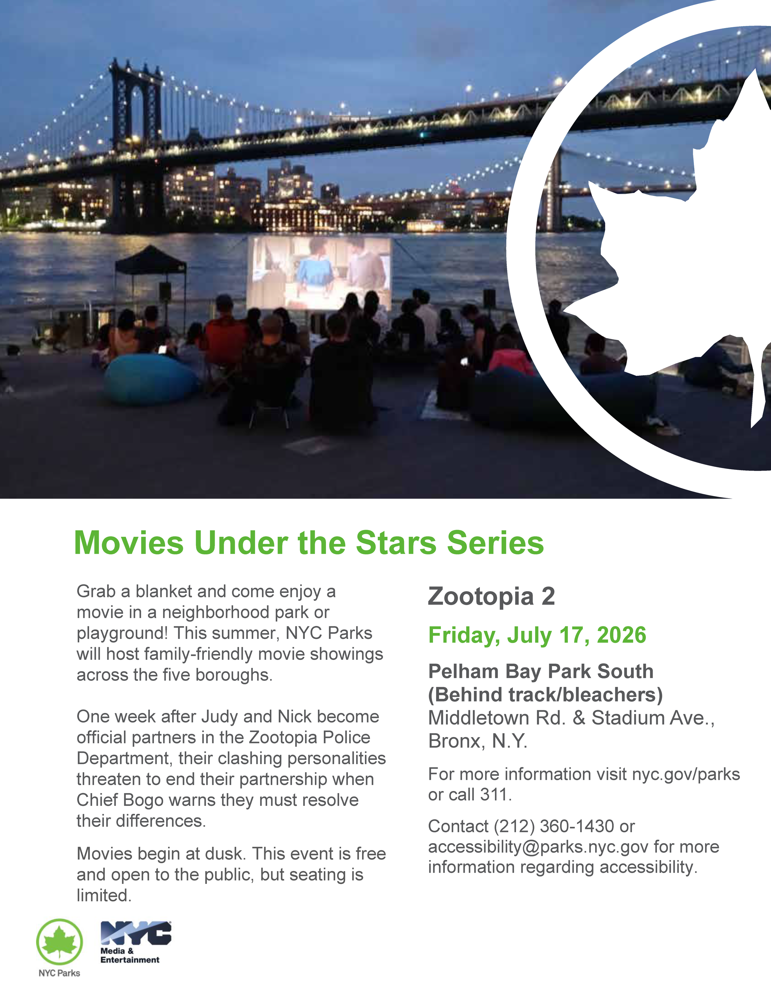 Movies Under the Stars: Zootopia 2