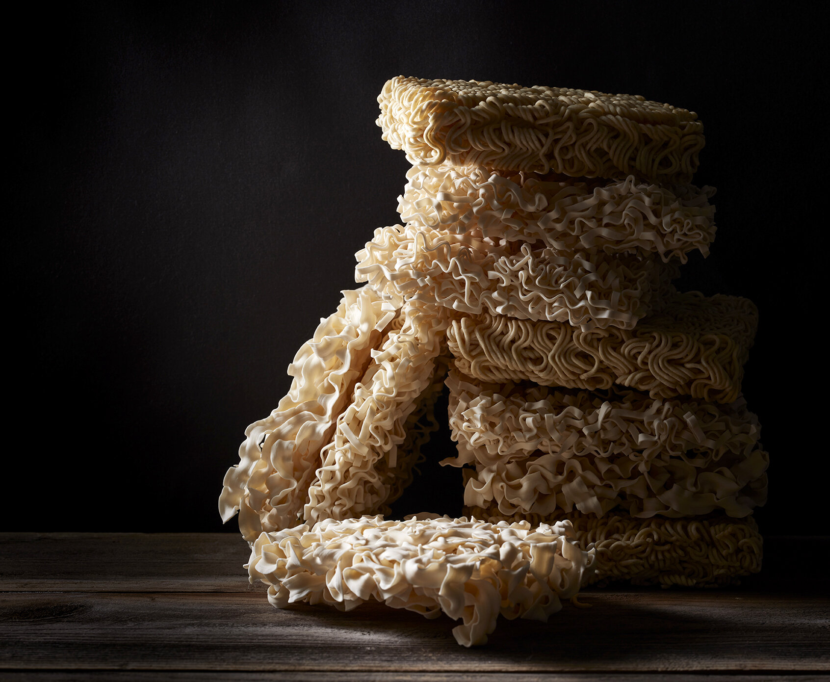 uncooked Ramen noodles