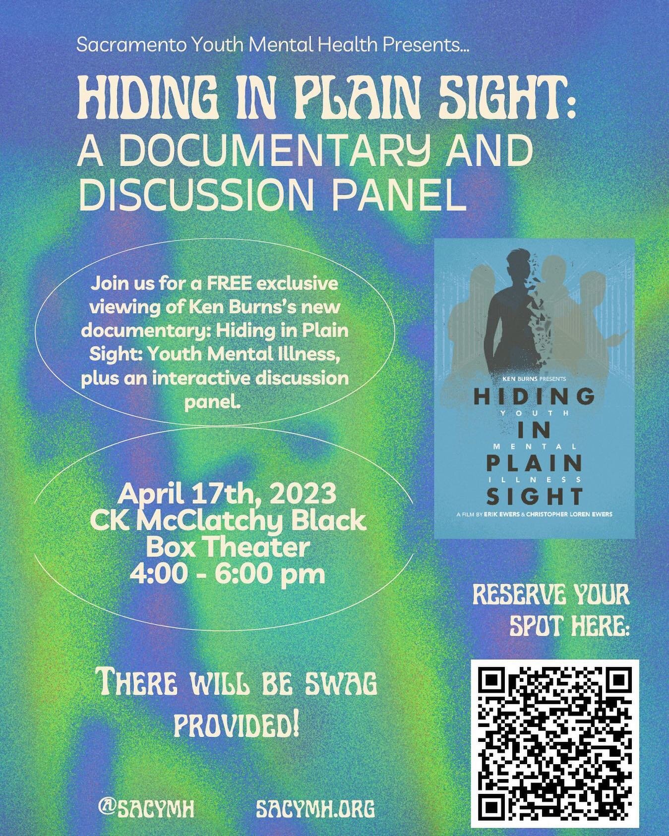 Hiding in Plain Sight showing and discussion reminder! Hosted at C K McClatchy High School on April 17th from 4-6 PM!