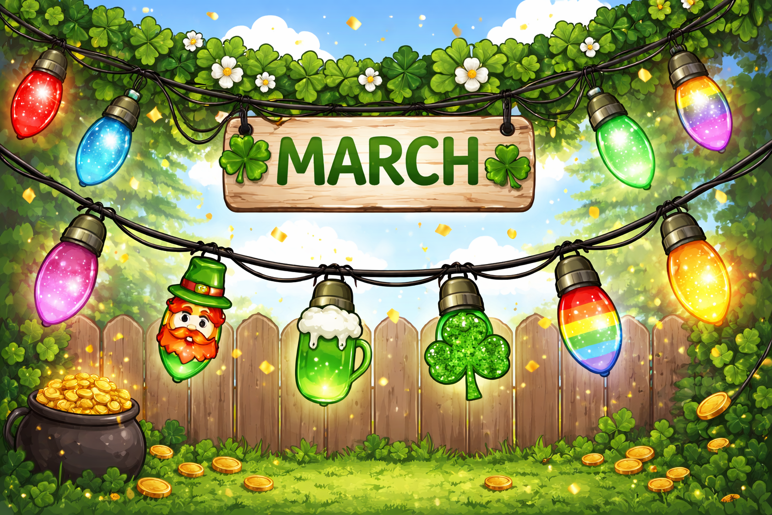 Christmas Lights in March?