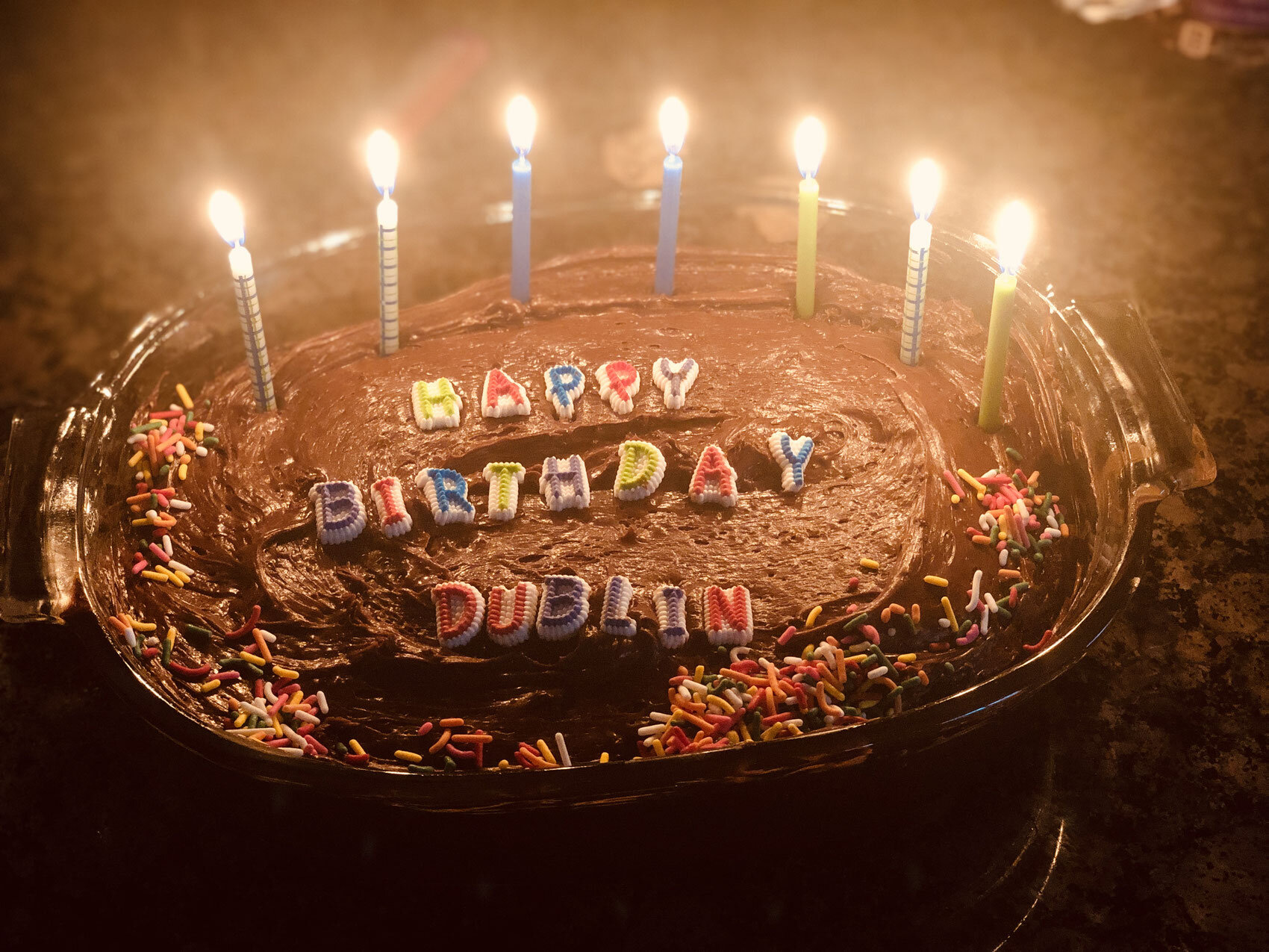 We don't quite understand that it is OUR birthday.&nbsp;We are seven.We love candles.We still don't know how to pose for a picture yet.We do know at the end of the Happy Birthday song that we are supposed to blow the candles out.That's what we know.…