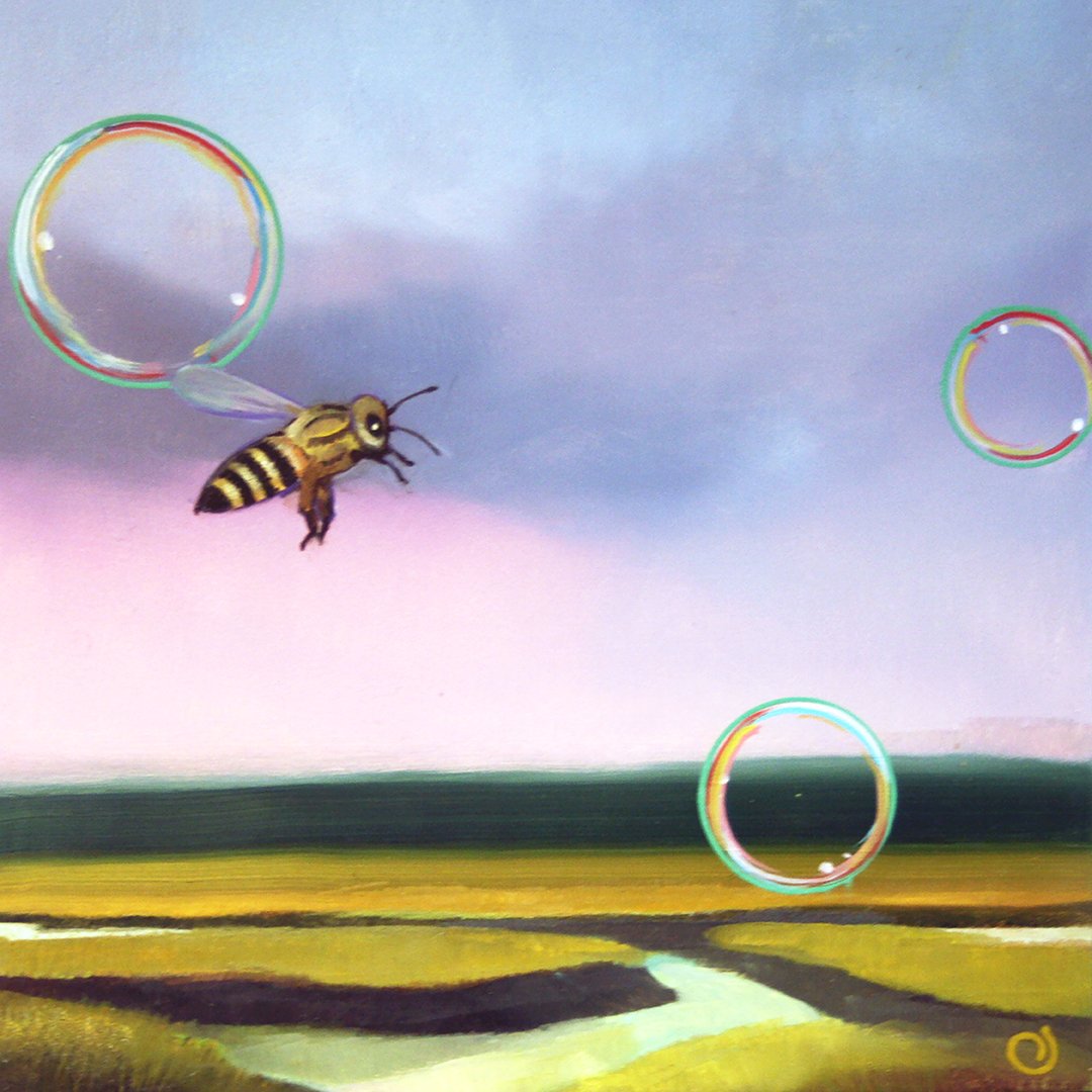 Amicosante Bee One oil on panel 4inX4in web.jpg
