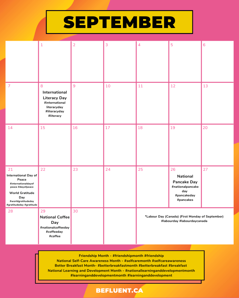 Social Media Calendar Fluency Digital Agency