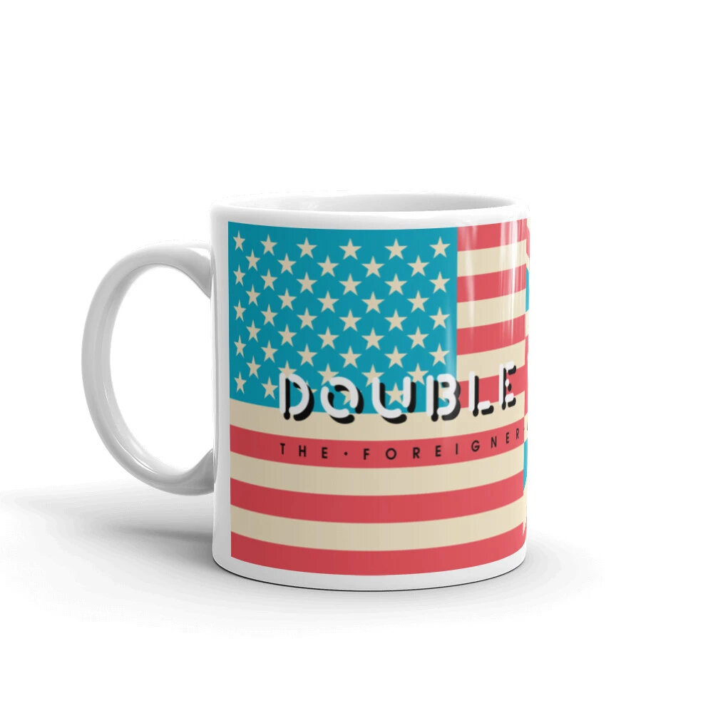 Double Vision . Blue Flags Mug