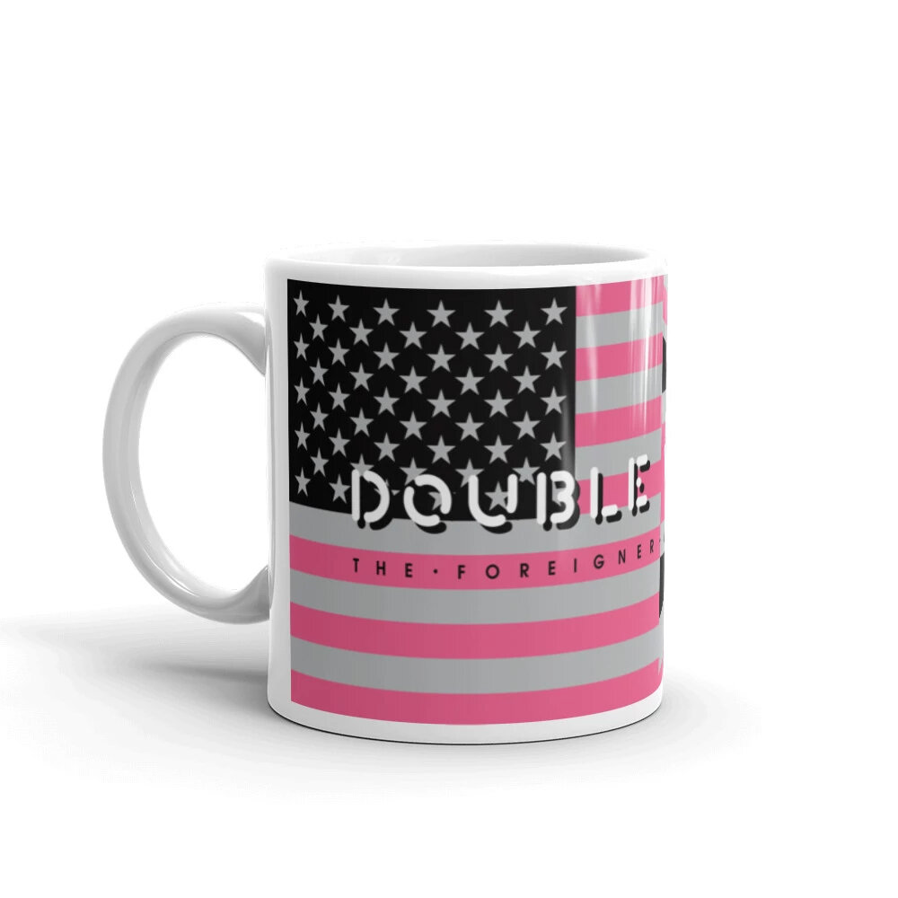 Double Vision . Pink Flags Mug