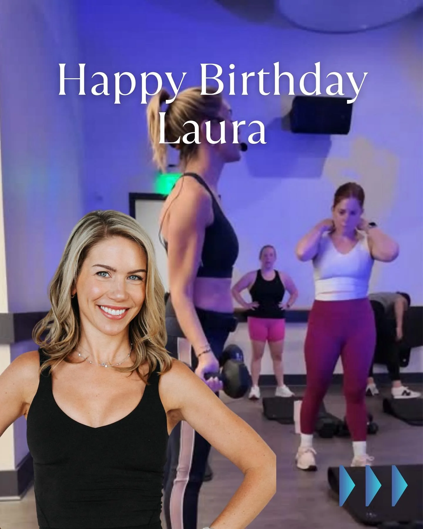 Cheers to Laura on her special day 🥳 From Circuits to Power Sculpt, you push us to feel strong and empowered every class. Today we celebrate YOU!