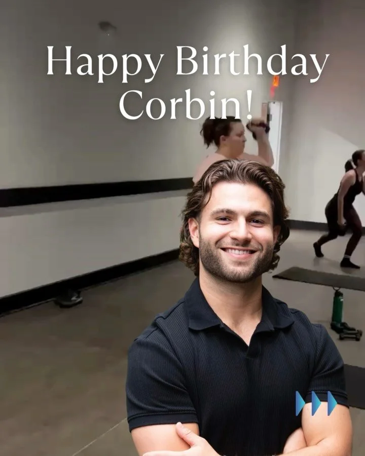 Happy birthday to the one guy holding it down in a very female coded studio. Corbin brings the strength, the calm, and the kind of kettlebell energy that makes everyone feel like a superhero. We appreciate you big time.
