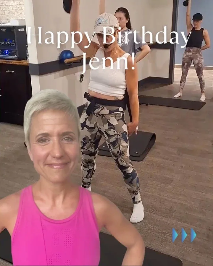Happy Birthday to @jen.cantrell.9212 Jenn doesn&rsquo;t just run a class. She coaches with intention. Every rep has a purpose. Every hold means something. And yes, you&rsquo;re going to feel it tomorrow.

She pushes you past the &ldquo;I can&rsquo;t&
