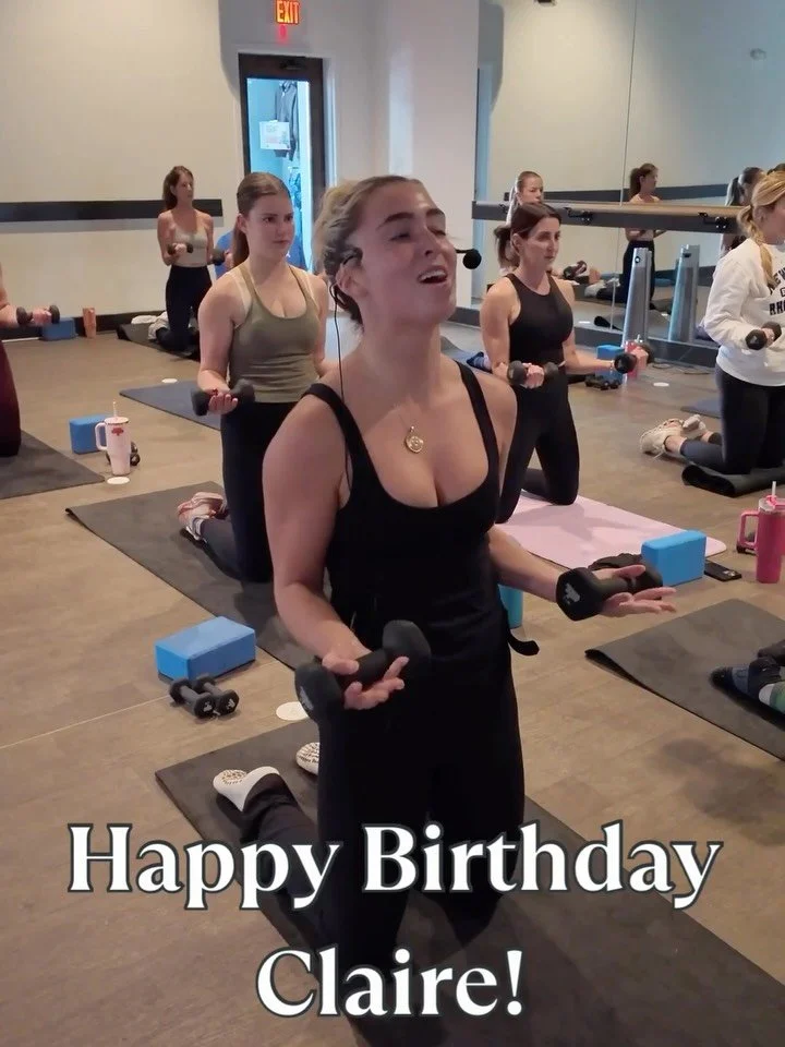 Happy Birthday, Claire! 🎉

Claire brings the best kind of energy to class. Fresh, fun, and just the right amount of chaos. Her workouts keep you moving and her playlists always have us asking, &ldquo;wait&hellip; who is this artist?&rdquo;

Part wor