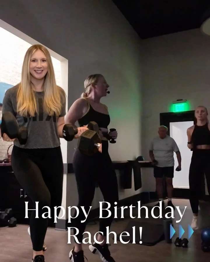 Happy birthday to our cardio + sculpt queen, Rachel 💪✨

The playlists are fire, the workouts are no joke, and somehow she still keeps us smiling through every pulse, sprint, and hold. Thank you for bringing the energy, the strength, and the push we 