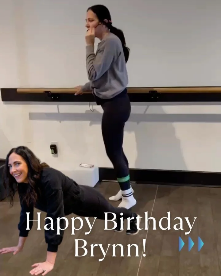 Happy birthday to Brynn, the queen of the early morning burn ☀️🩵

She&rsquo;s somehow equal parts calm, motivating, and secretly terrifying in the best way during barre and sculpt. Thank you for getting us up before the sun, shaking, sweating, and s