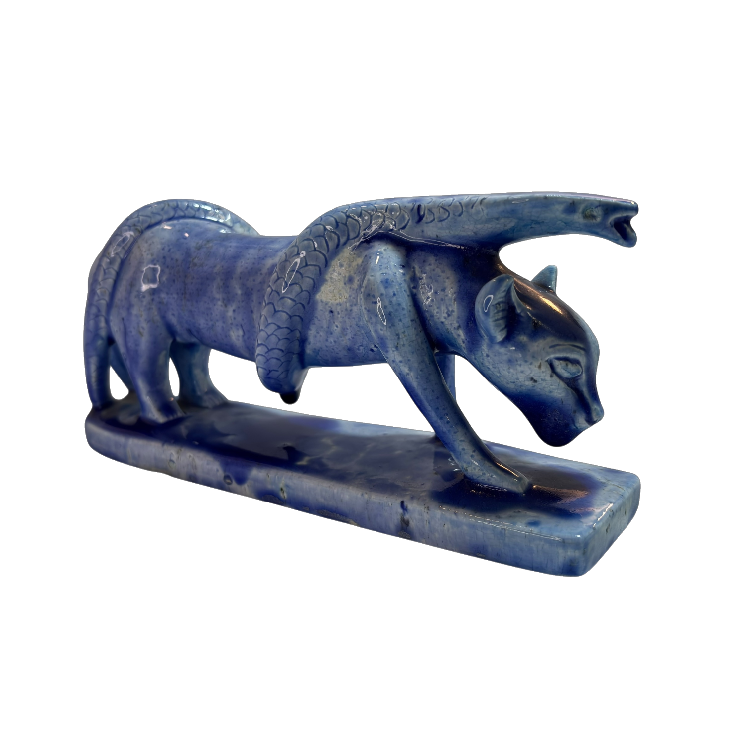 Egyptian Snake Jaguar Statue