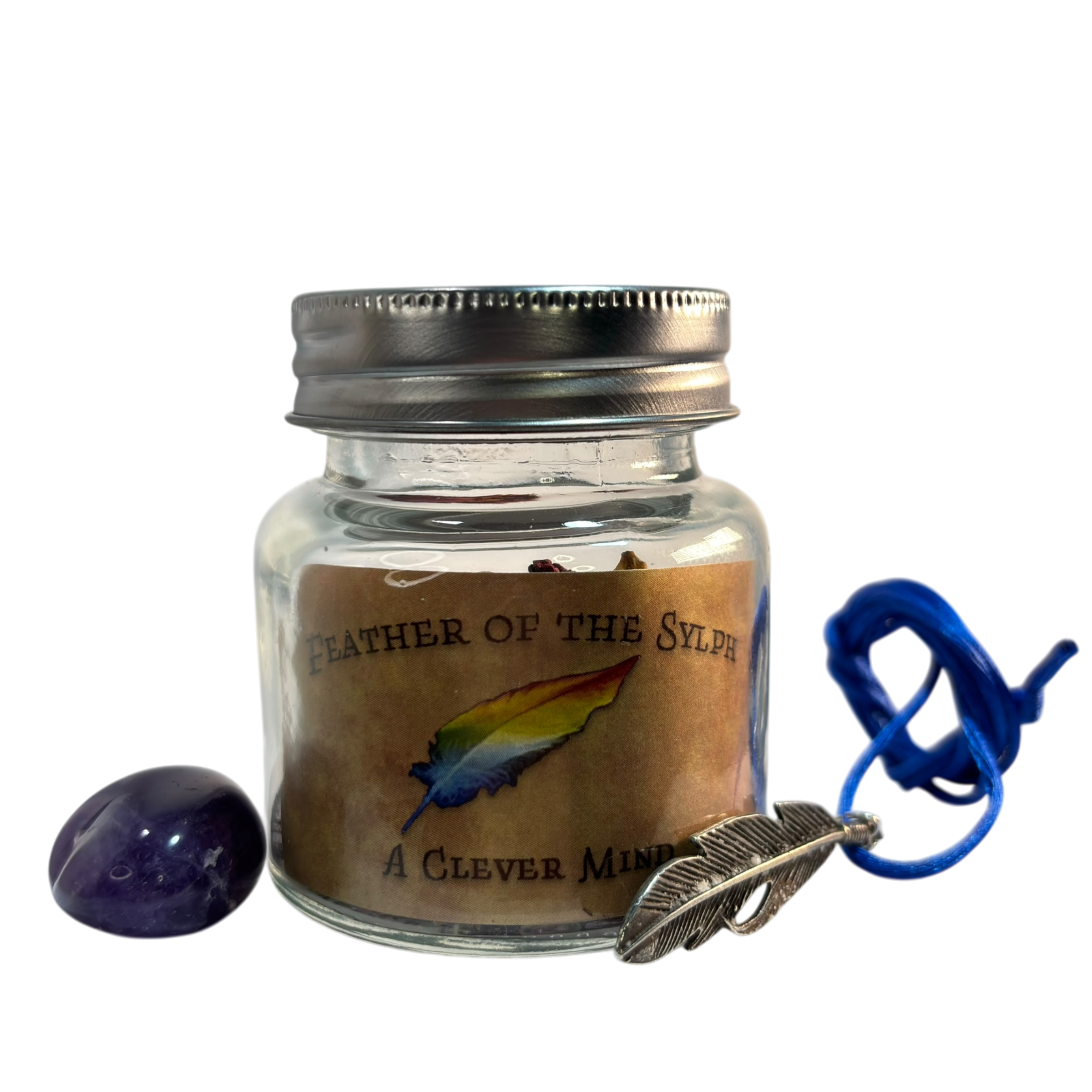 Feather of the Sylph - A Clever Mind Spell Jar