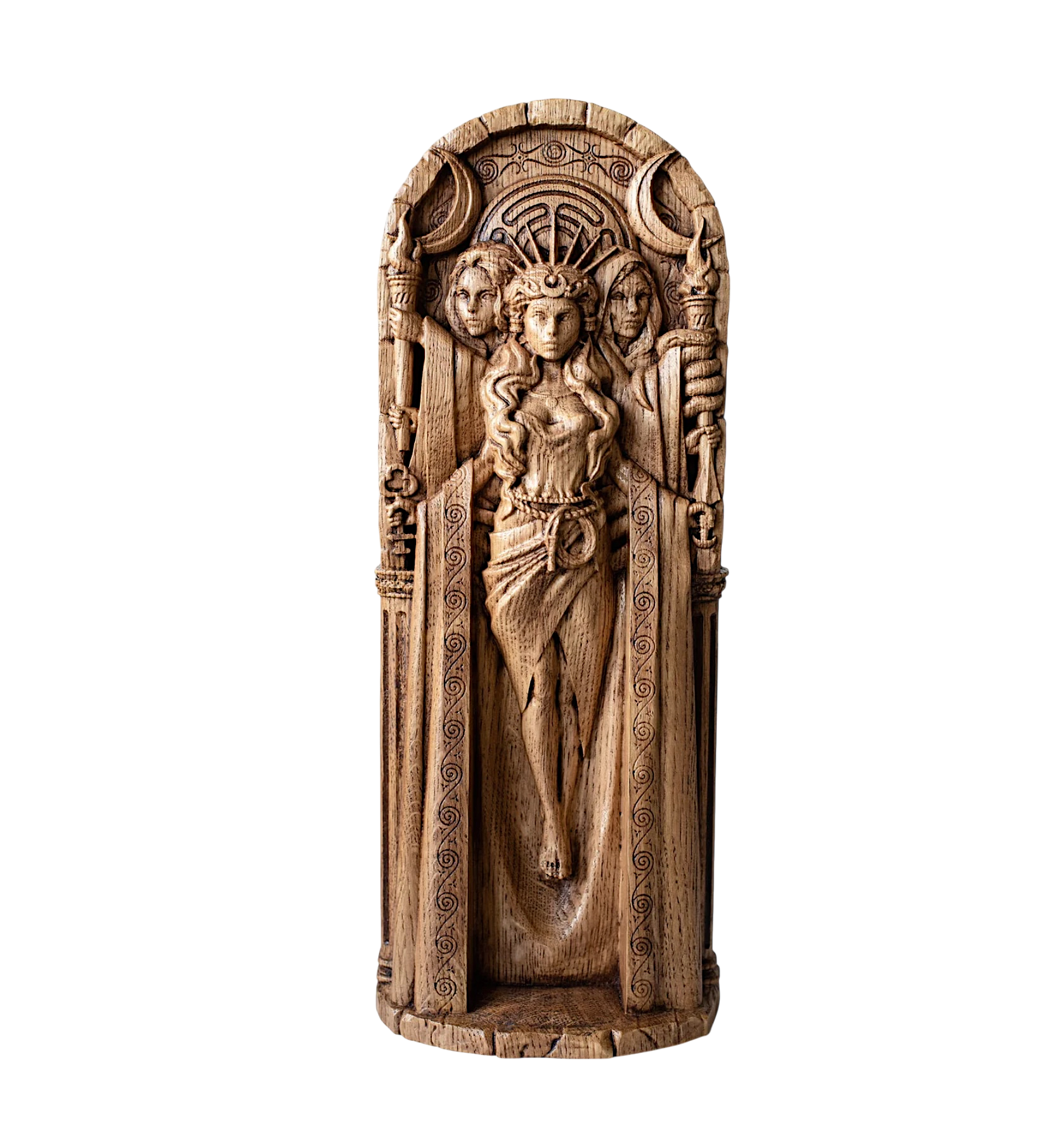 Hecate Oak Statue (large)