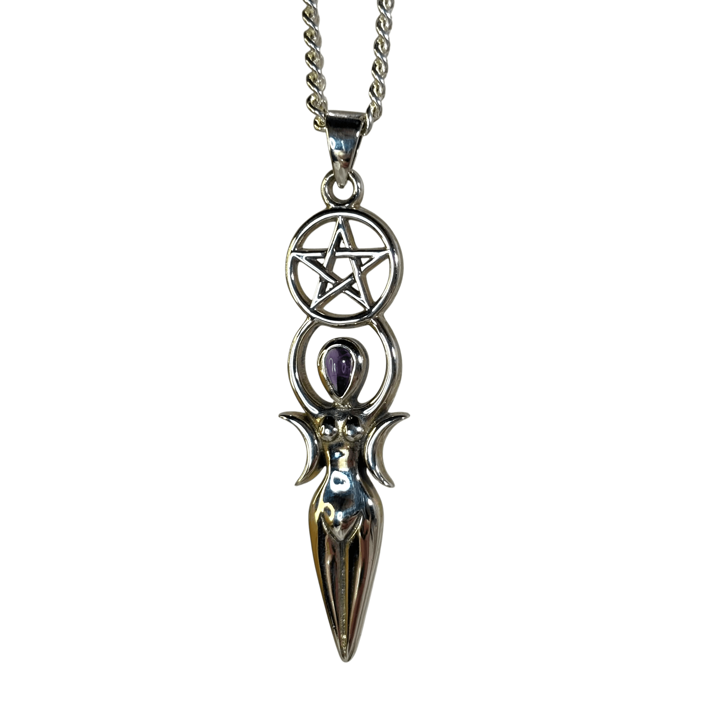 Amethyst Mother Goddess Pendant