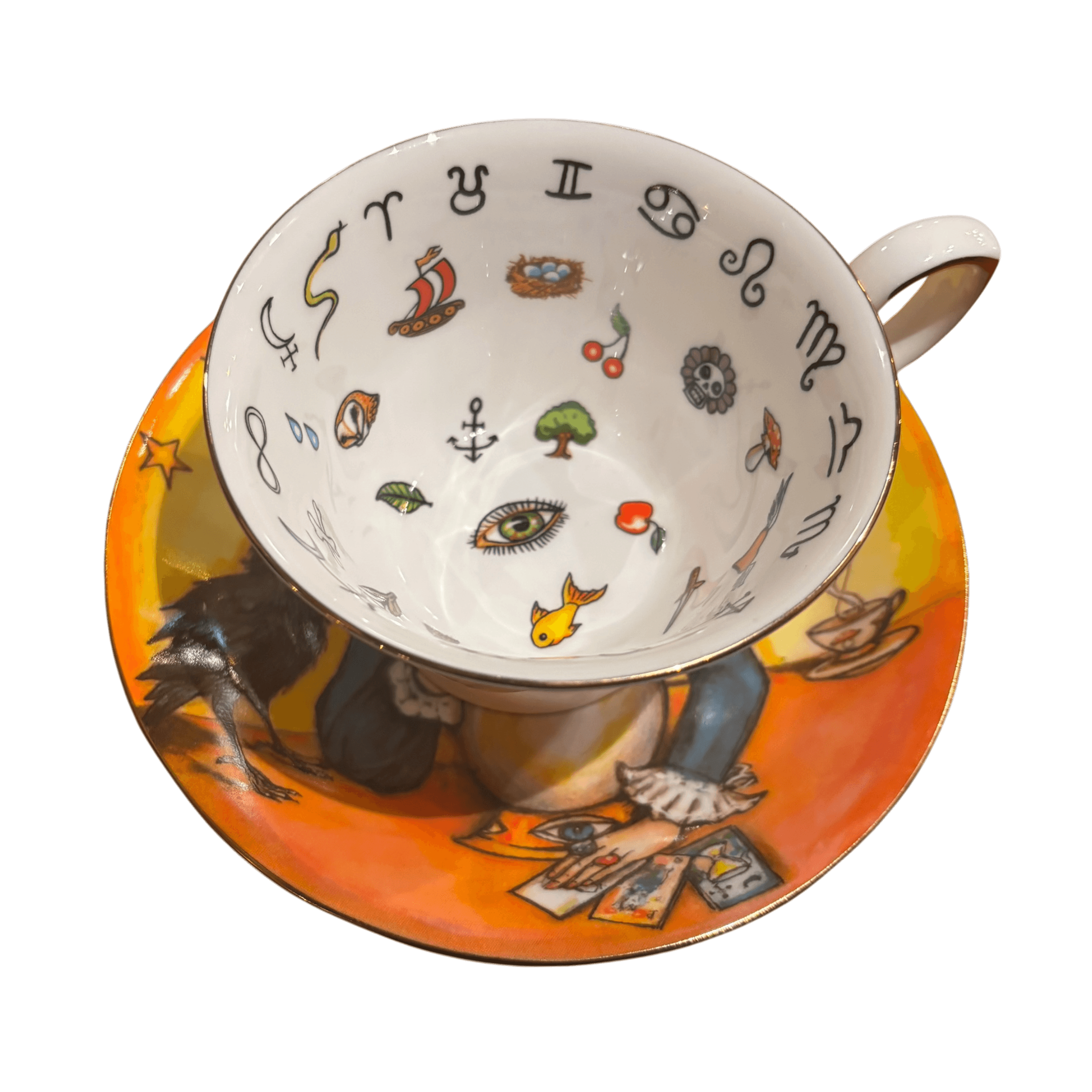 Fortune-Teller Teacup and Saucer