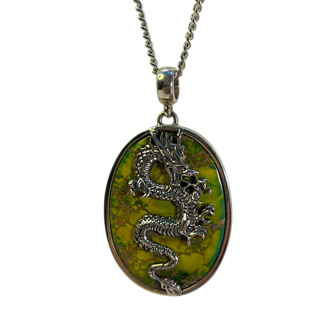 Rhyolite Dragon Pendant