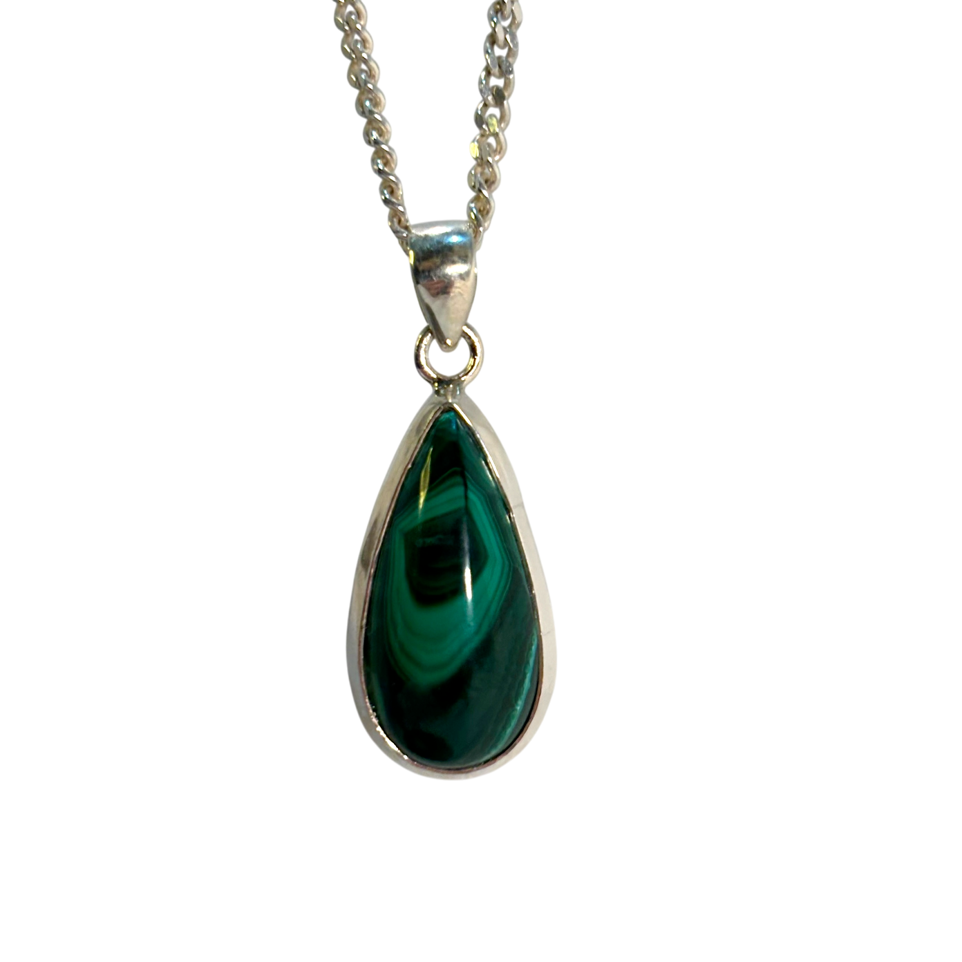 Teardrop Malachite Pendant
