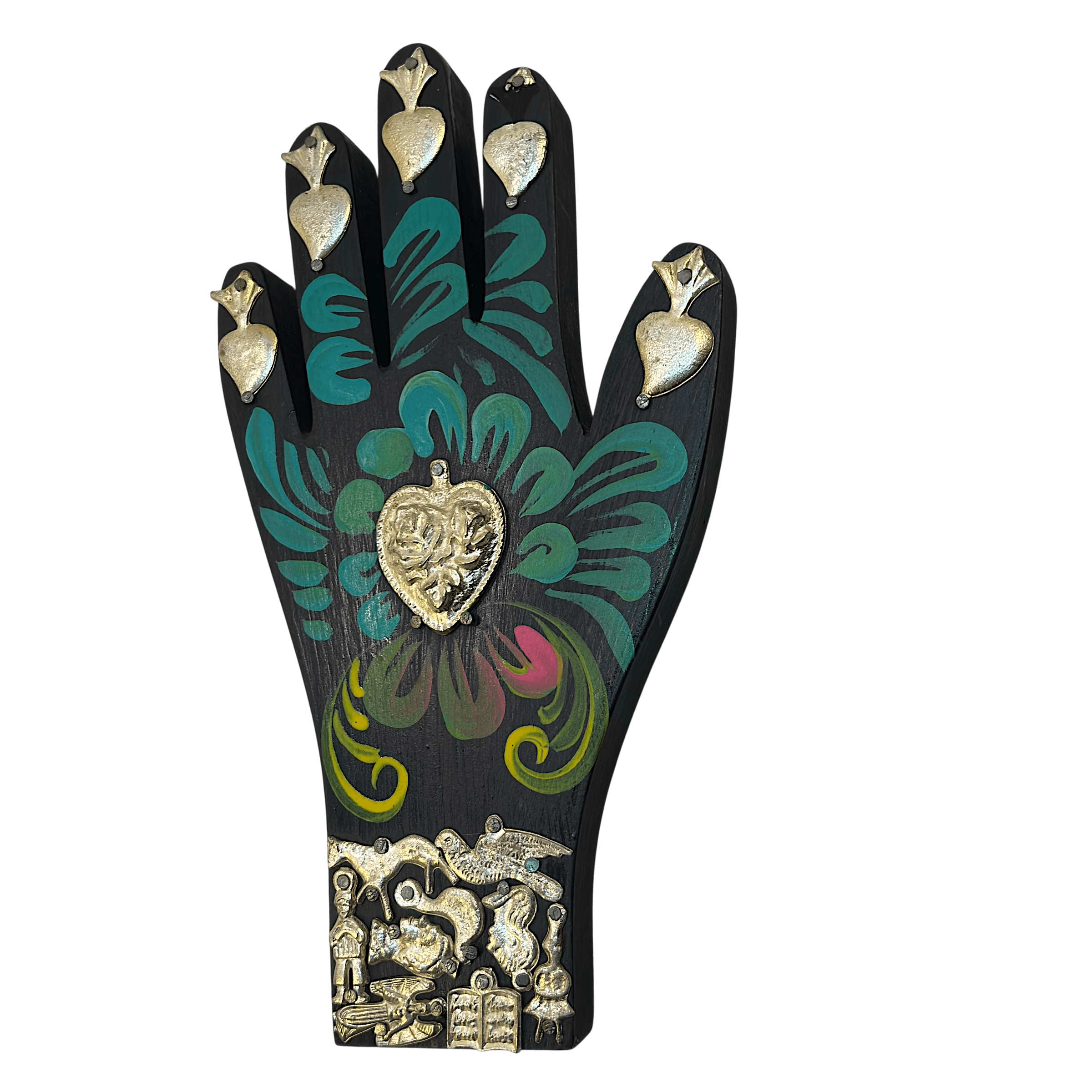 Mexican Milagros Hand Sculpture
