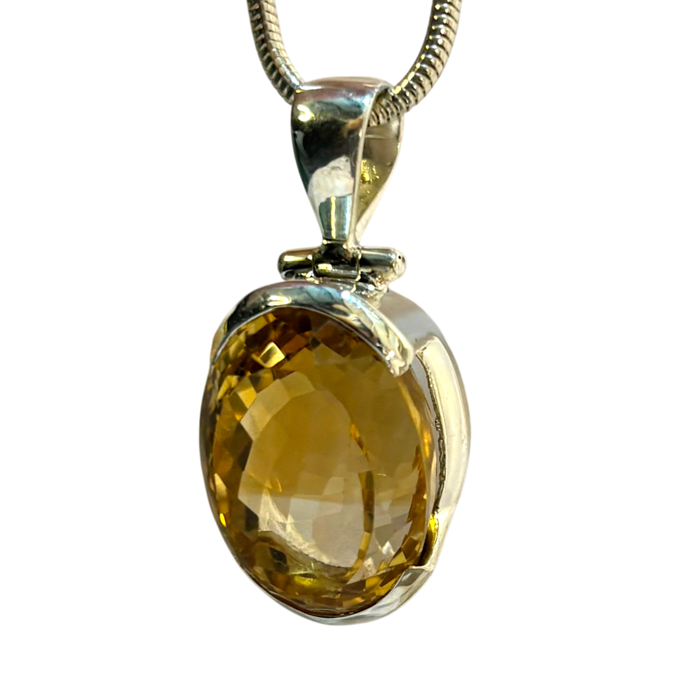 Faceted Citrine Pendant