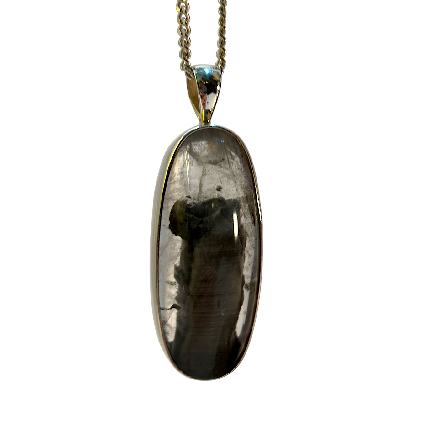 Pyrrhotite in Clear Quartz Pendant