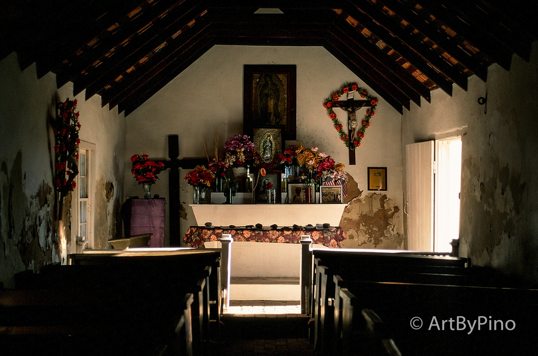La Lomita Chapel, Mission, Texas interior, altar