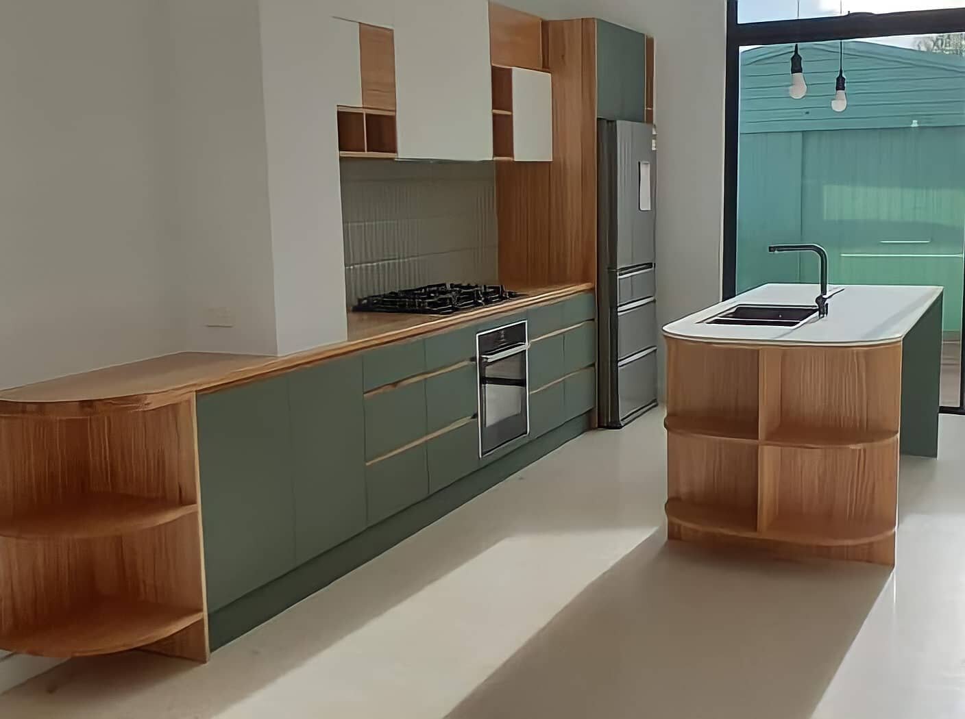 Such a funky kitchen we had the pleasure of working on with @djcabinetmaking &amp; @elmac_homes 🙌